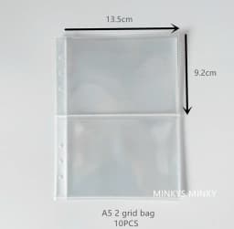 MINKYS A5 A6 Zipper Binder Kpop Photocard Collect Book Photo Cards Organizer Notebook With 10PCS Sleeves School Stationery