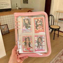 MINKYS A5 A6 Zipper Binder Kpop Photocard Collect Book Photo Cards Organizer Notebook With 10PCS Sleeves School Stationery