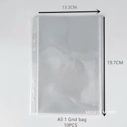 MINKYS A5 A6 Zipper Binder Kpop Photocard Collect Book Photo Cards Organizer Notebook With 10PCS Sleeves School Stationery