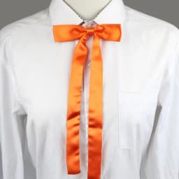 Long Silm Ribbon Bowtie Fashion Pretty Solid Color Adjustable Bowknot Black Pupple Orange Butterfly For School Girl Accessories