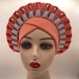 Africa Turban Caps for Women African Aso Oke Headtie Ready to Wear Auto Gele Female Head Wraps Muslim Caps Nigerian Wedding Gele