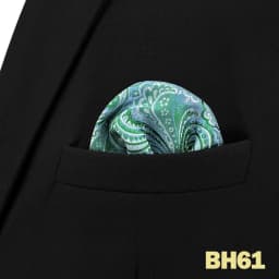 Mens Hanky Pocket Square Handkerchief Green Olive Sage Mint Emerald Paisley Striped Dots Suit Pocket Towel Vintage Dropshipping