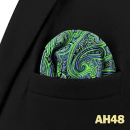 Mens Hanky Pocket Square Handkerchief Green Olive Sage Mint Emerald Paisley Striped Dots Suit Pocket Towel Vintage Dropshipping