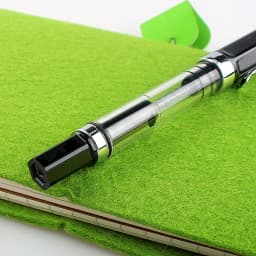 Lanbitou 3059 Fountain Pen Piston Plastic Ink Pen EF/F Nib Silver Clip Business Stationery Office School Supplies Writing Gift