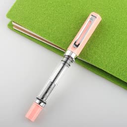 Lanbitou 3059 Fountain Pen Piston Plastic Ink Pen EF/F Nib Silver Clip Business Stationery Office School Supplies Writing Gift