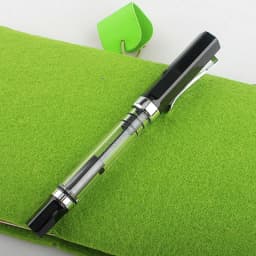 Lanbitou 3059 Fountain Pen Piston Plastic Ink Pen EF/F Nib Silver Clip Business Stationery Office School Supplies Writing Gift
