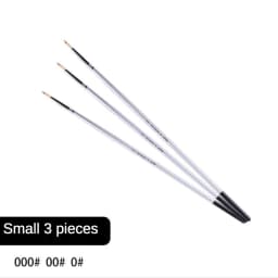 6 pieces Nylon hair hook line pen gouache acrylic oil paint brush Long wood rod stroke line meticulous hand-painted art tool