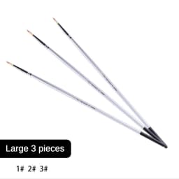 6 pieces Nylon hair hook line pen gouache acrylic oil paint brush Long wood rod stroke line meticulous hand-painted art tool