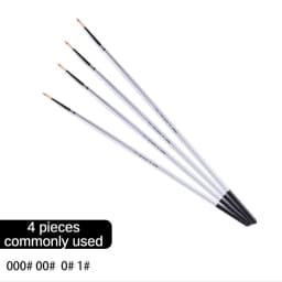 6 pieces Nylon hair hook line pen gouache acrylic oil paint brush Long wood rod stroke line meticulous hand-painted art tool