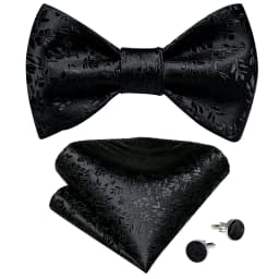 New Arrival Bow Ties For Men Bowties Cufflinks Handkerchief Set For Party Wedding Suit Accessories Man Tie Golden Brooch
