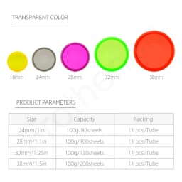 Fromthenon 11pcs / Set Binding Discs Ring for Mushroom Hole Discbound Planner Notebook Binder Rings Office Binding Supplies