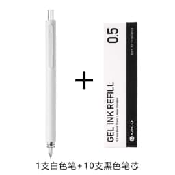 Youpin KACO Gel Pen Simple Black White Pole 0.5mm ручки Press Gel Pen Black ink Ballpoint Pen Smooth Writing For School&Office