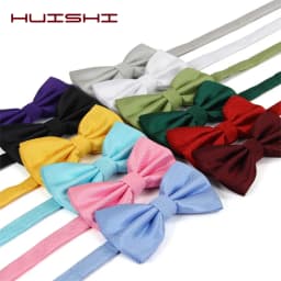 HUISHI Adjustable Bow Tie Men And Women Wedding Accessories Party Bowtie Classic Adult Multicolor Adjust Neck Fashion Bow Tie