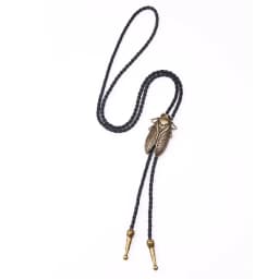 Fashion Metal Cicada Retro Bolo Tie for Men Necklace Pendant Leather Rope Necktie Shirt Collar Bowtie Accessories Cowboy Jewelry