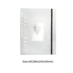 SKYSONIC A5 Binder Storage Collect Book Deco Pocket 6 Hole File Journal Notebook Agenda Planner Bullet Cover School Stationery