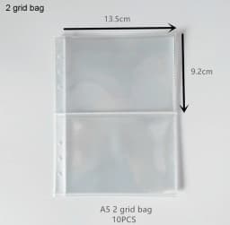 SKYSONIC A5 Binder Storage Collect Book Deco Pocket 6 Hole File Journal Notebook Agenda Planner Bullet Cover School Stationery