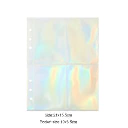SKYSONIC A5 Binder Storage Collect Book Deco Pocket 6 Hole File Journal Notebook Agenda Planner Bullet Cover School Stationery