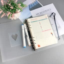 SKYSONIC A5 Binder Storage Collect Book Deco Pocket 6 Hole File Journal Notebook Agenda Planner Bullet Cover School Stationery