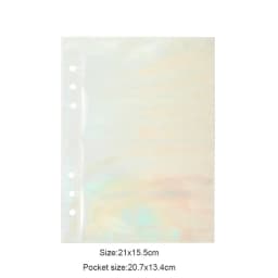 SKYSONIC A5 Binder Storage Collect Book Deco Pocket 6 Hole File Journal Notebook Agenda Planner Bullet Cover School Stationery