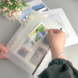 SKYSONIC A5 Binder Storage Collect Book Deco Pocket 6 Hole File Journal Notebook Agenda Planner Bullet Cover School Stationery