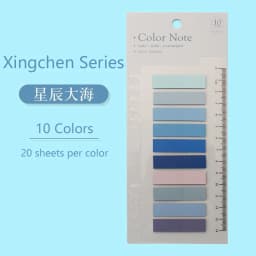 Color Series Self Adhesive Memo Pad Sticky Notes Bookmark Point It Marker Sticker Paper for Office And School Supplies