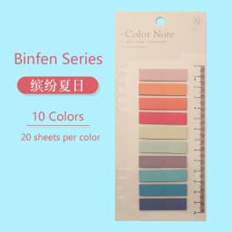 Color Series Self Adhesive Memo Pad Sticky Notes Bookmark Point It Marker Sticker Paper for Office And School Supplies