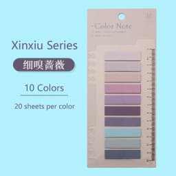 Color Series Self Adhesive Memo Pad Sticky Notes Bookmark Point It Marker Sticker Paper for Office And School Supplies
