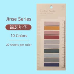 Color Series Self Adhesive Memo Pad Sticky Notes Bookmark Point It Marker Sticker Paper for Office And School Supplies