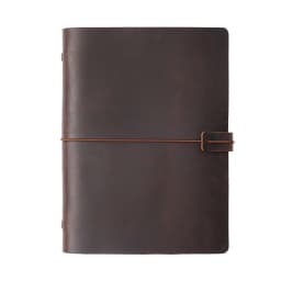 AIGUONIU Vintage Rings Binder Notebook A7 Size Daily Planner Journal Sketchbook For Drawing Stationery