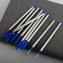 Hight Quality 5/10pc Blue Or Black Offer Special Roller Ball Pen Ink Refills Ballpoint Pen Refill Office School