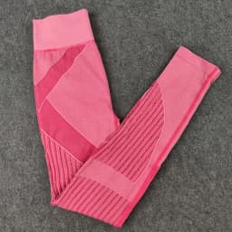 Rooftrellen 20%Spandex Hollow Mesh Leggings Women Seamless Knitted Leggings High Waist Stripe Pants Slim Push Up Fitness Leggins