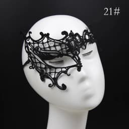 Fashion Mask Sexy Black Lace Hollow Mask Goggles Nightclub Queen Female Sex Lingerie Cutout Eye Masks for Masquerade