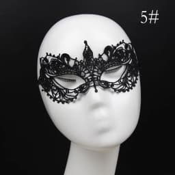 Fashion Mask Sexy Black Lace Hollow Mask Goggles Nightclub Queen Female Sex Lingerie Cutout Eye Masks for Masquerade