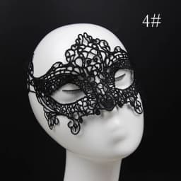 Fashion Mask Sexy Black Lace Hollow Mask Goggles Nightclub Queen Female Sex Lingerie Cutout Eye Masks for Masquerade