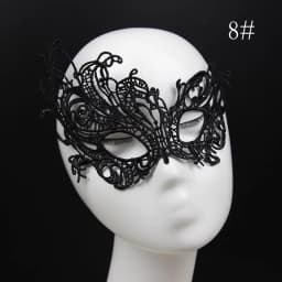 Fashion Mask Sexy Black Lace Hollow Mask Goggles Nightclub Queen Female Sex Lingerie Cutout Eye Masks for Masquerade