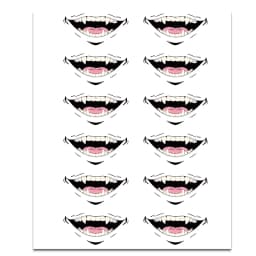 Jujutsu Kaisen Cosplay Props Unisex Yuji Itadori Toge Inumaki Nobara Cosplay Tattoo Stickers