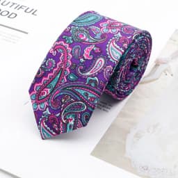 Cotton Floral Ties For Men Casual Slim Neckties Skinny Wedding Party Business Daily Neckwear Tie Dress Accessories Gift For Man