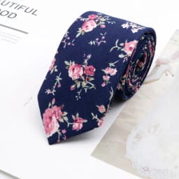Cotton Floral Ties For Men Casual Slim Neckties Skinny Wedding Party Business Daily Neckwear Tie Dress Accessories Gift For Man