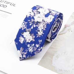Cotton Floral Ties For Men Casual Slim Neckties Skinny Wedding Party Business Daily Neckwear Tie Dress Accessories Gift For Man