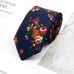 Cotton Floral Ties For Men Casual Slim Neckties Skinny Wedding Party Business Daily Neckwear Tie Dress Accessories Gift For Man