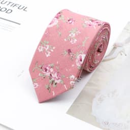 Cotton Floral Ties For Men Casual Slim Neckties Skinny Wedding Party Business Daily Neckwear Tie Dress Accessories Gift For Man