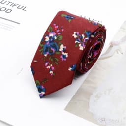 Cotton Floral Ties For Men Casual Slim Neckties Skinny Wedding Party Business Daily Neckwear Tie Dress Accessories Gift For Man