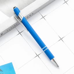 1 Pieces Multicolor High Quality Press Pen Cute Metal Ballpoint Pens Capacitive Touch Stationery School Office Supply