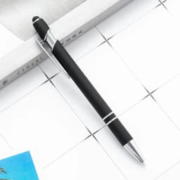 1 Pieces Multicolor High Quality Press Pen Cute Metal Ballpoint Pens Capacitive Touch Stationery School Office Supply