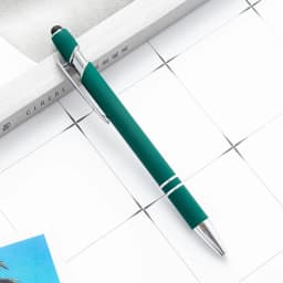 1 Pieces Multicolor High Quality Press Pen Cute Metal Ballpoint Pens Capacitive Touch Stationery School Office Supply