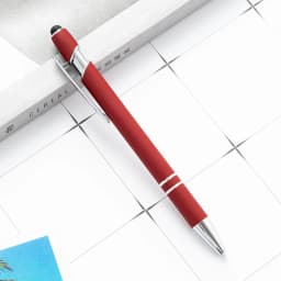 1 Pieces Multicolor High Quality Press Pen Cute Metal Ballpoint Pens Capacitive Touch Stationery School Office Supply