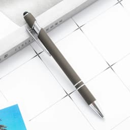 1 Pieces Multicolor High Quality Press Pen Cute Metal Ballpoint Pens Capacitive Touch Stationery School Office Supply