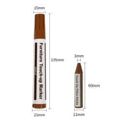 6/8/10Pcs Wooden Furniture Repair Pen Touch Up Markers & Crayon Sharpener Set Wood Scratch Restoration Kit Patch Paint Pen