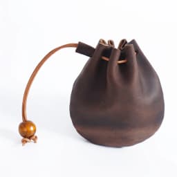 AIGUONIU Original Handmade Genuine Leather Unisex Coin Purse Cow Leather Coins Money Pocket Retro Wallet Drawstring Storage Bag