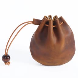 AIGUONIU Original Handmade Genuine Leather Unisex Coin Purse Cow Leather Coins Money Pocket Retro Wallet Drawstring Storage Bag